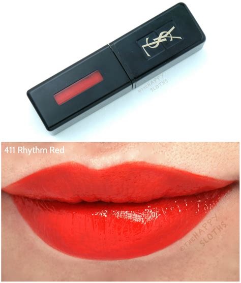 ysl lip vinyl cream lip stain rhythm red